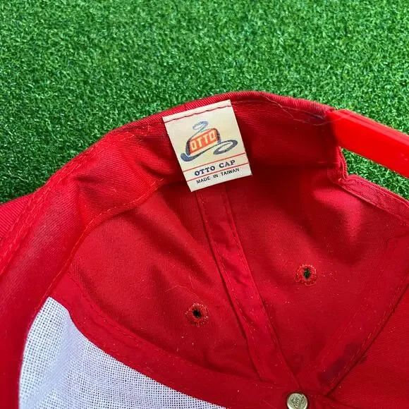 He Say She Say Embroidered Red Snapback Hat - Picture 7 of 7